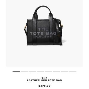 Marc jacobs mini tote leather